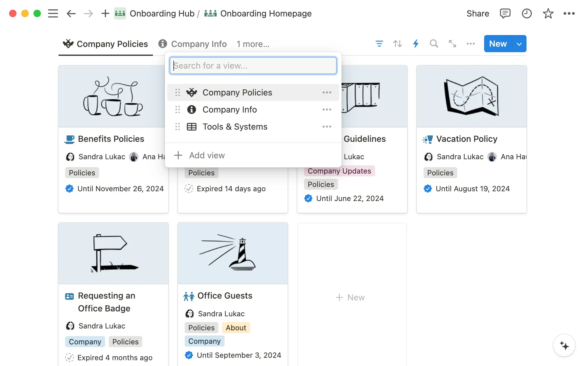 보기는 위키 내에서 정보를 정리하는 데 도움이 됩니다.