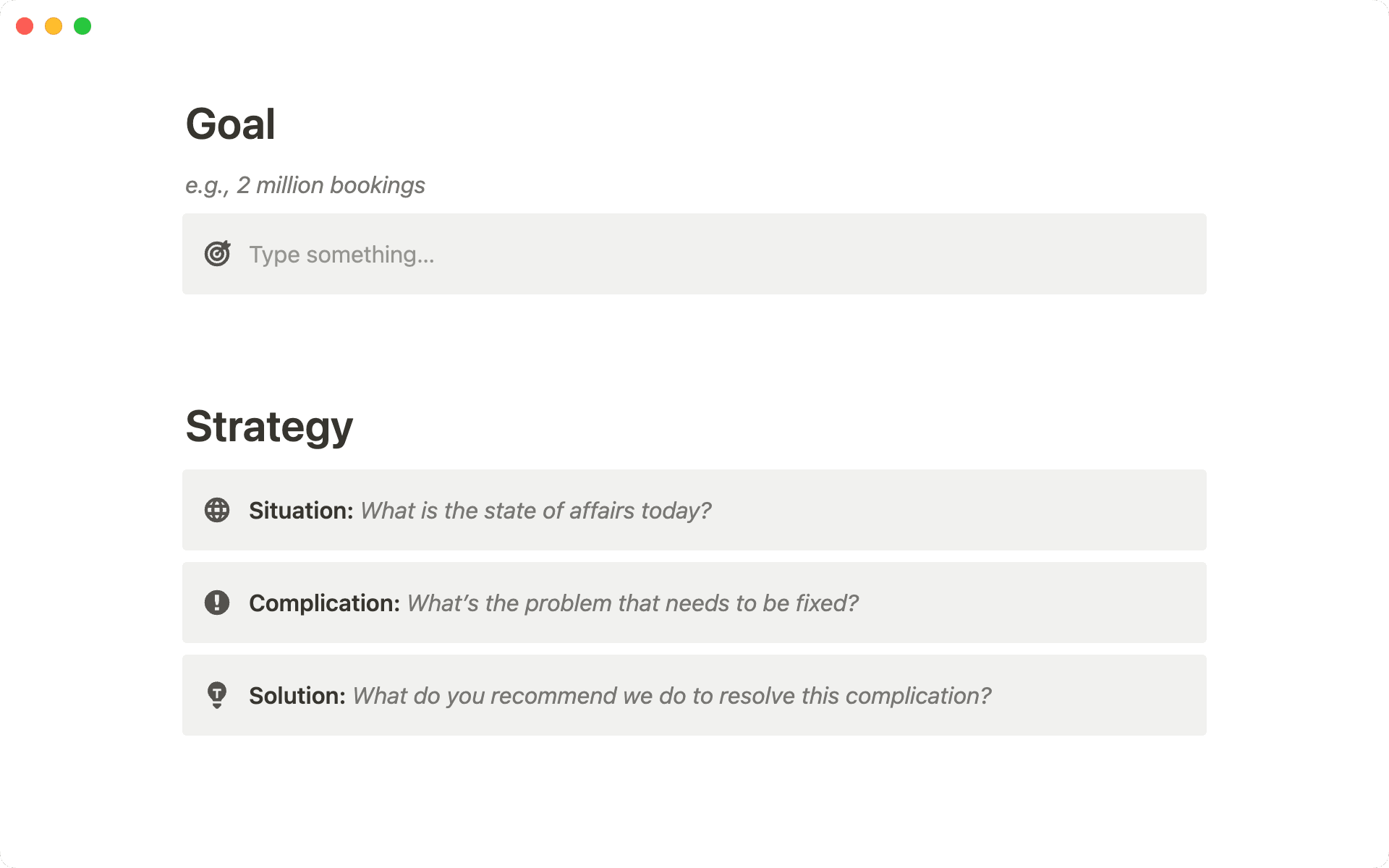Lege ein klares Ziel fest und entwickle eine Strategie.