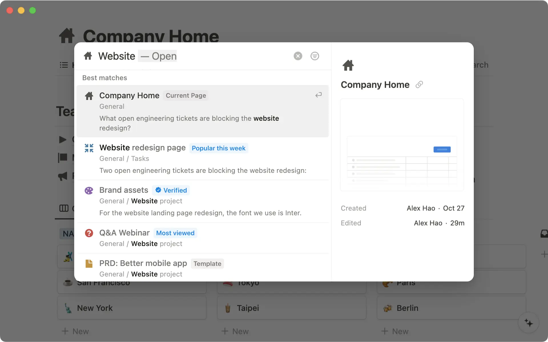 Bessere Suchfunktion