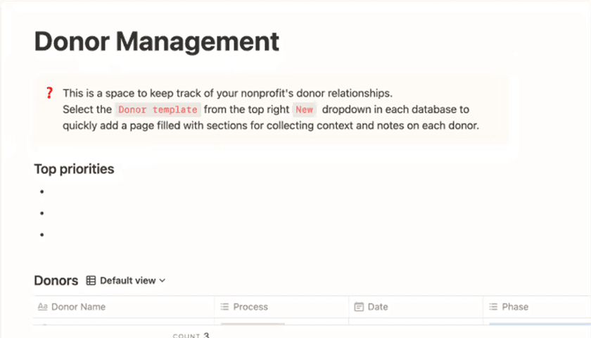 Spenderverwaltung Vorlage Produktbild
