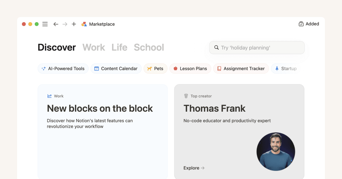 Erste Schritte als Vorlagen-Creator auf dem Marketplace